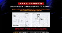 Desktop Screenshot of museumofyesterday.org